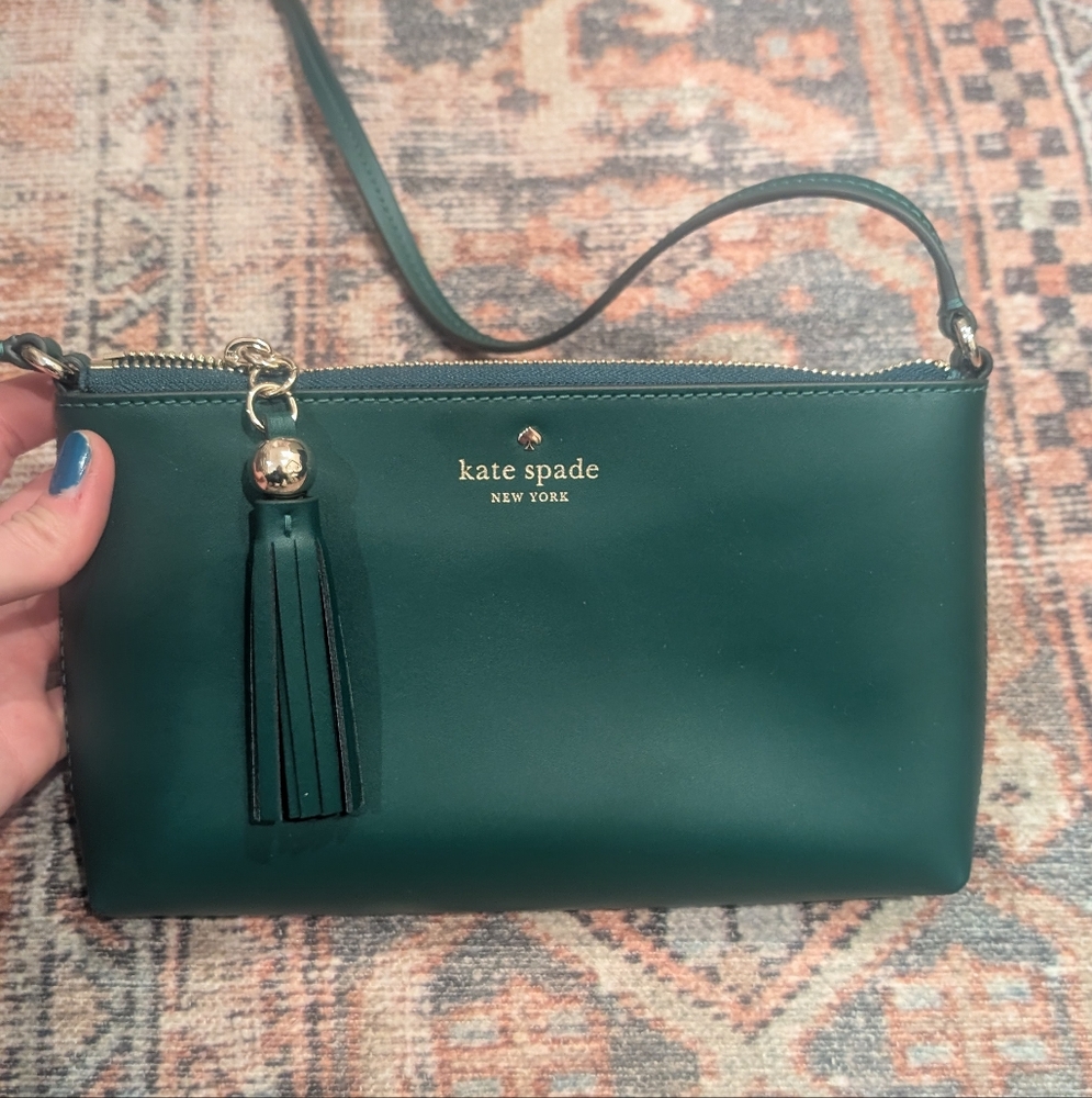 Emerald Green Kate Spade Crossbody Purse